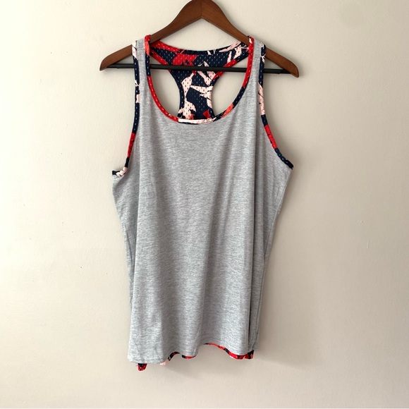 Champion Graphic Gard Reversible Mesh Jersey Floral Orange Navy NEW Size Large - Picture 4 of 14